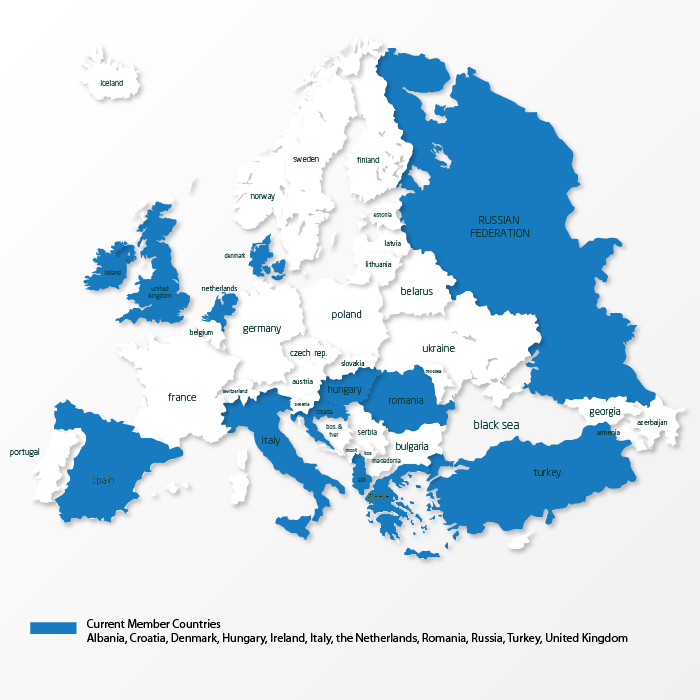 EURYPA Member Countries Map